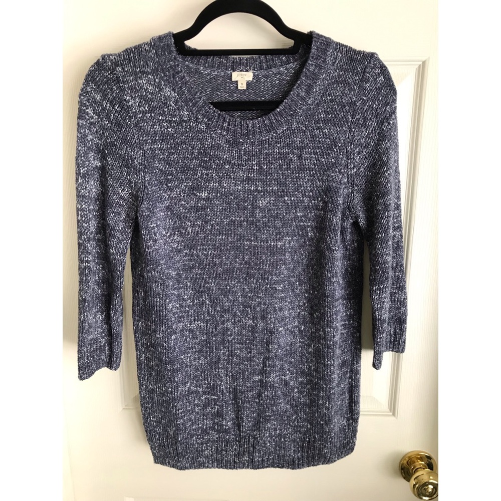 J. Crew Blue and White Sweater